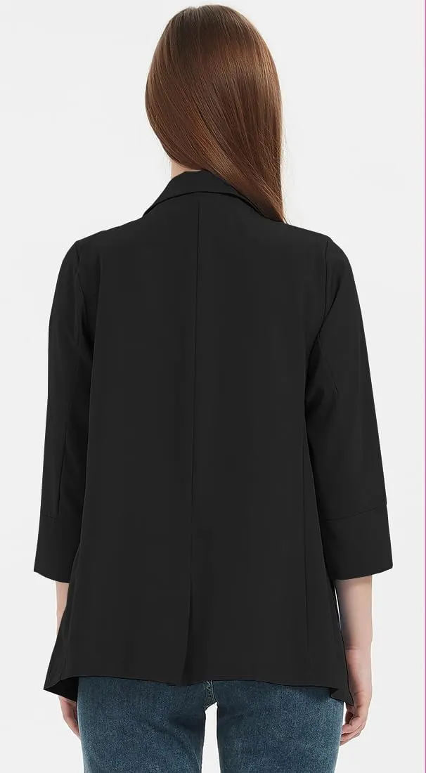 Womens Blazer Business Casual Outfits Lightweight Chiffon Blazer Suit Jackets Office Wear