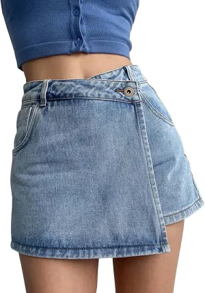 Women's High Waisted Denim Shorts Casual Ripped Summer Hot Short Jeans Raw Hem Stretchy Denim Jeans Shorts