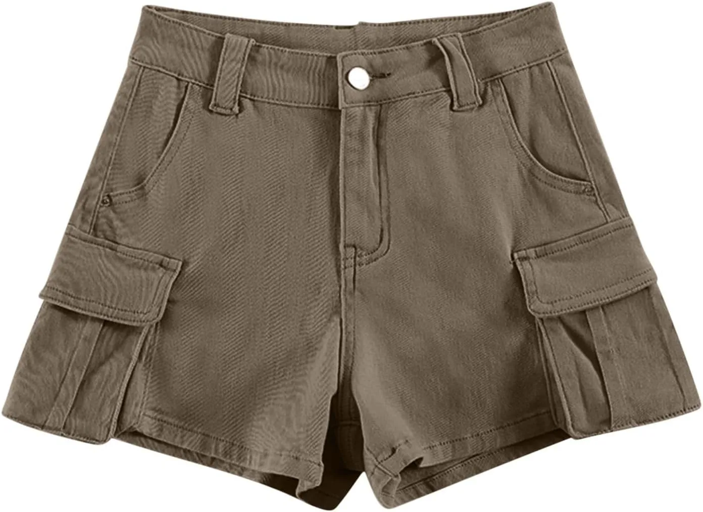 Womens Jean Shorts High Waisted Stretchy Denim Shorts Casual Straight Leg A-line Cargo Shorts Jeans with Side Pocket