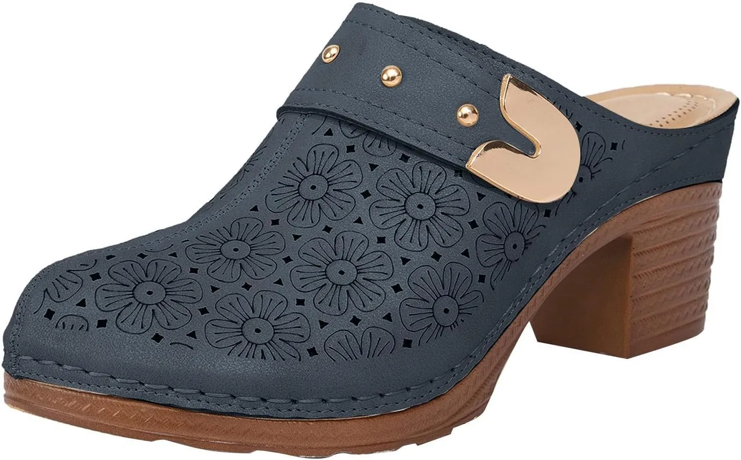 Women's Leather Platform Clip Toe Flip Flops with Arch Support Summer Casual Anti-Slip Orthopedic Wedges Walking Sandals Beach Platform Heel Shoes Slip on Cork High Heeled 2025 Slippers Wedge