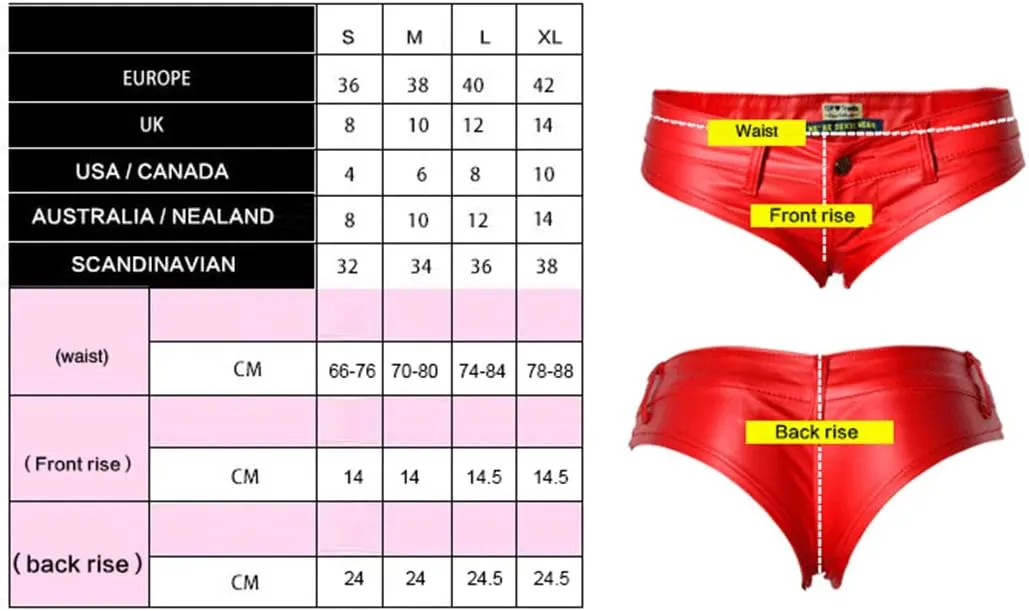 Women's Mini Shorts Sexy Low Waisted Hot Pants Festival Dance Bottoms
