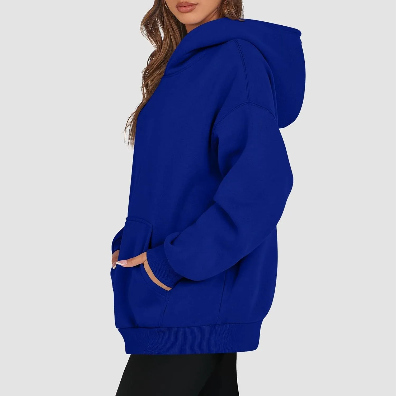 Womens Oversized Hoodies Fleece Sweatshirts Long Sleeve Sweaters Pullover Winter Fall Outfits Fashion Y2k Clothes