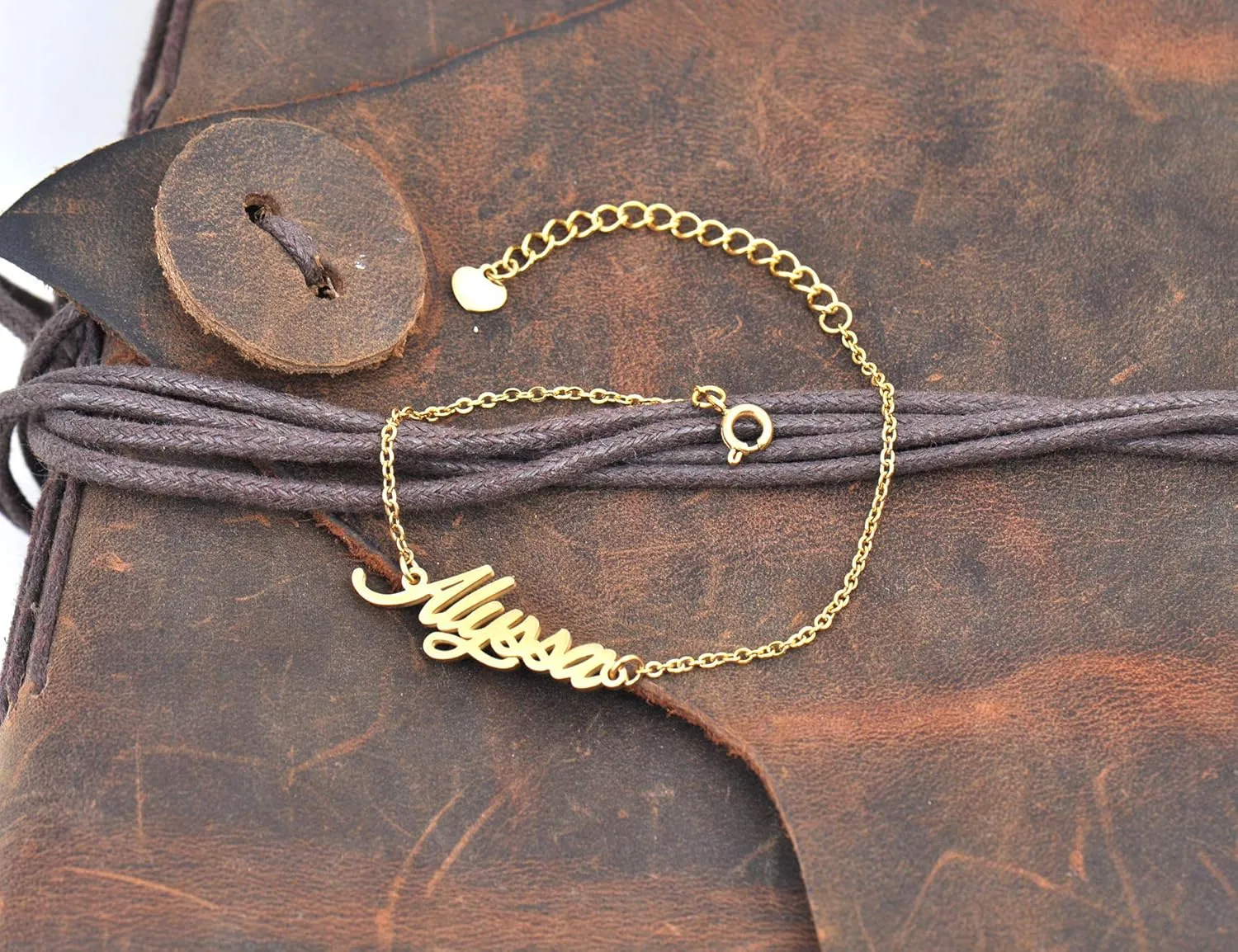 Women's Personalized Custom Name Bracelets & Name Anklets- Stainless Steel Gold Plated