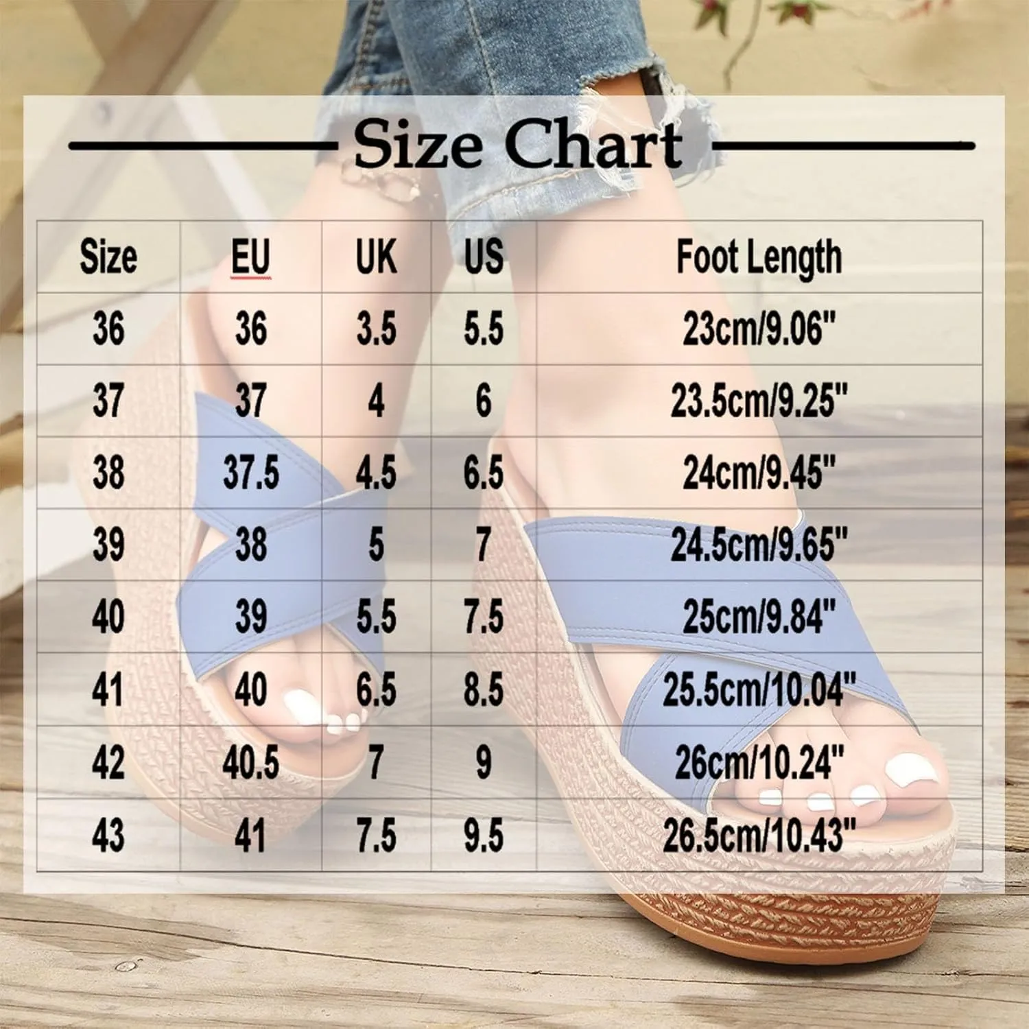 Womens Platform Slip On Sandals Cute Beach High Wedges Slides Bohemia Shoes Flatform Open Toe Summer Vacation Sandal