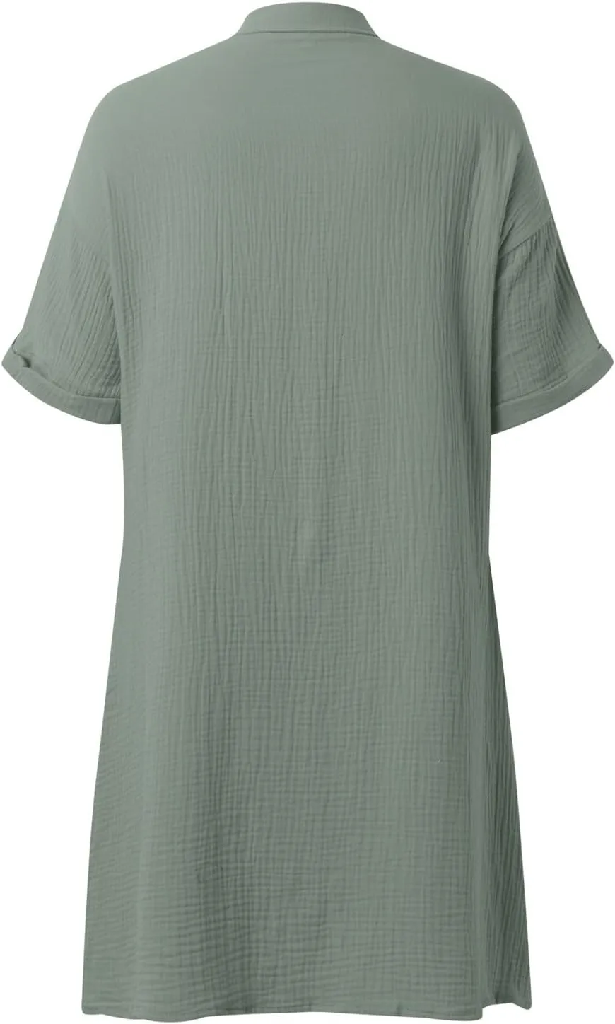 Women's Plus Size Summer Casual Crew Neck Long Sleeve Smocked Maxi Dress Floral Holiday Dresses for Women 2025