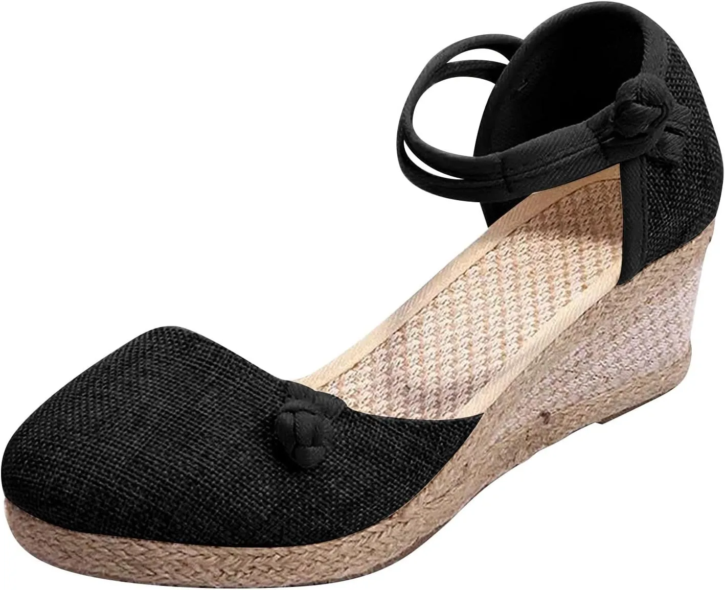Womens Sandals Comfortable Splicing Lightweight Wedges Fashion Sandal Adjustable Strap Walking Arch Support Shoes