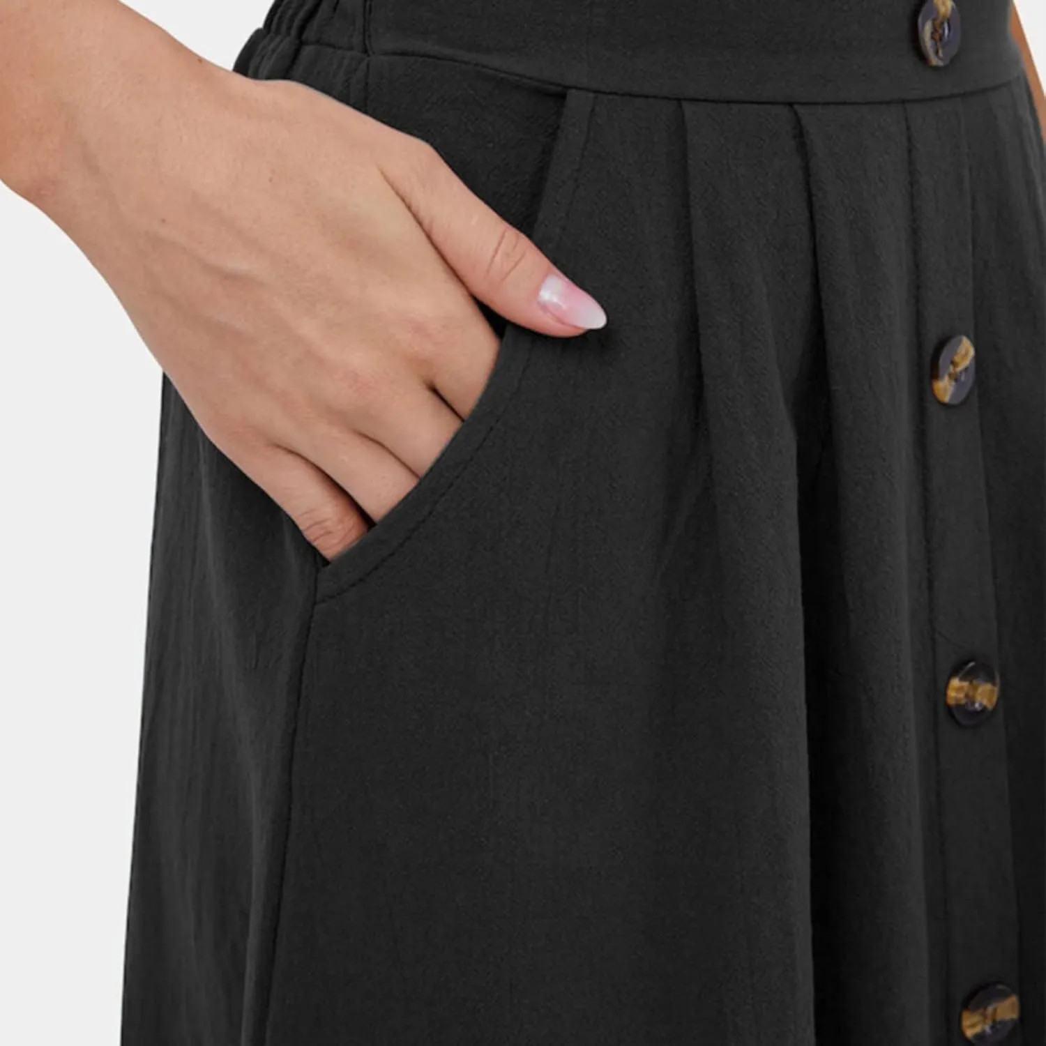 Womens Short Skirt 2024 Women Casual Skirts Frill Tie Waist A Line Midi Skirt With Pockets White Pleated Skirt