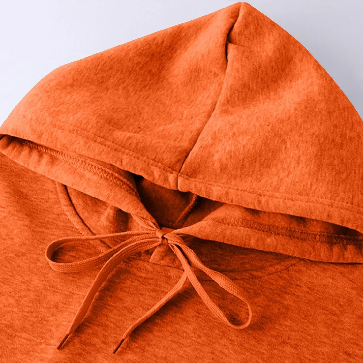 Womens Solid Color Oversized Hoodies Trendy Hooded Sweatshirts Pullover Cute Sweater Tops Teen Girls Clothes 2024