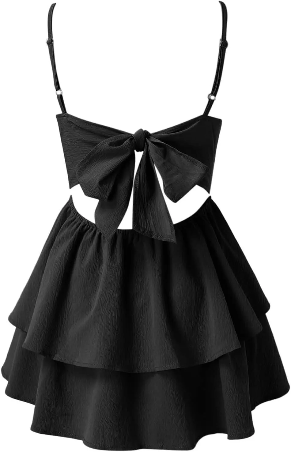 Women's Summer Strappy Smocked Tube Dress 2025 Off Shoulder Ruffle Tiered Flowy Beach Boho Mini Sundress Short Dress
