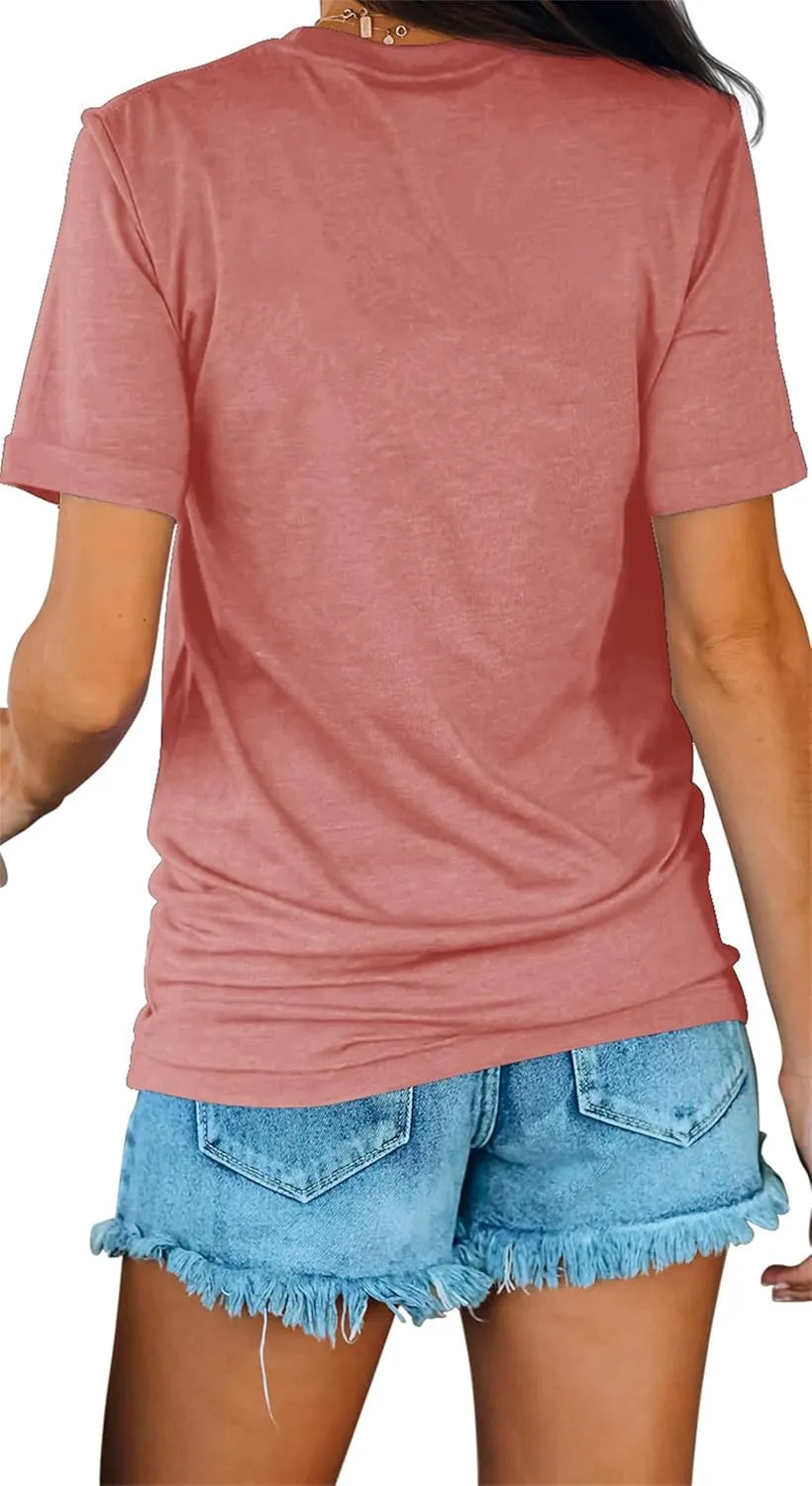 Womens Summer Tops Realtor Letter Graphic Tshirts Going Out Short Sleeve Tees Business Casual Outfits Blouses