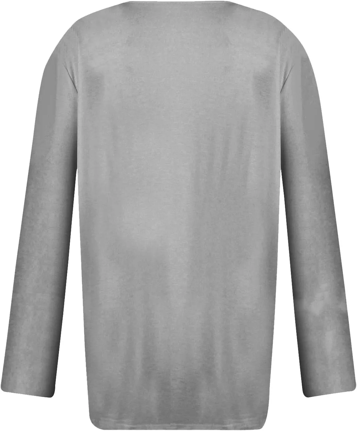 Womens Tops Button V Neck Long Sleeve T Shirt Chest Panel Ruched Solid Color Sweatshirts Lightweight Pullover