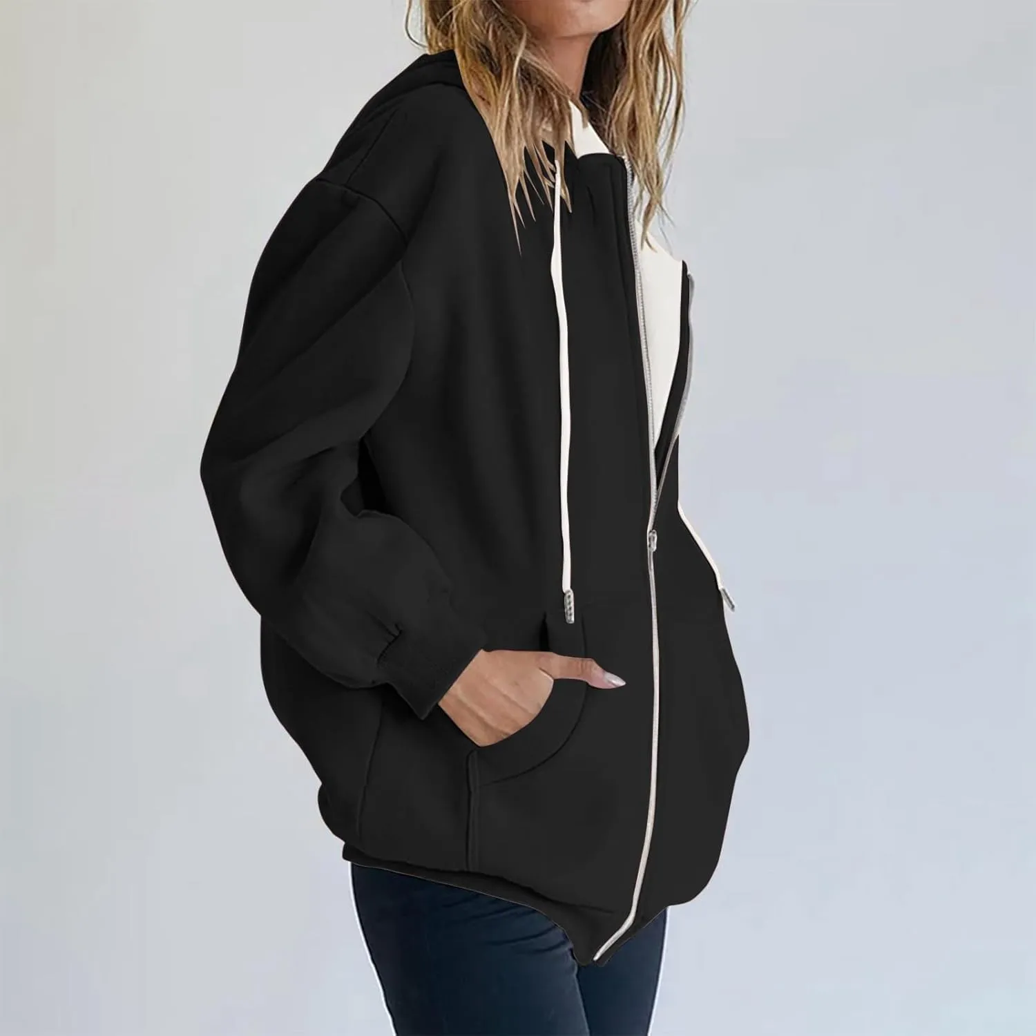 Womens Zip Up Hoodie Warm Coats For Women Plus Size Winter Jackets For Women Fall Clothes For Women 2023