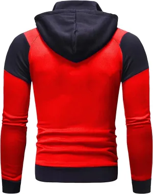 Ymosrh Men's Sweatshirt Zip Up Jacket Pullover Sweatshirts Casual Cardigan Hoodie, M-4XL