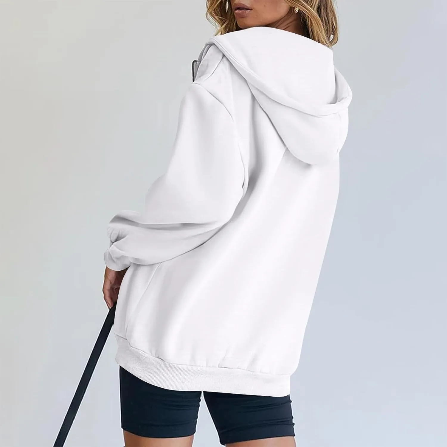 Zip Up Hoodie Women Oversized Y2k Jacket Lightweight Fall Jackets Streetwear Hoodies Long Sleeve Sweatshirts
