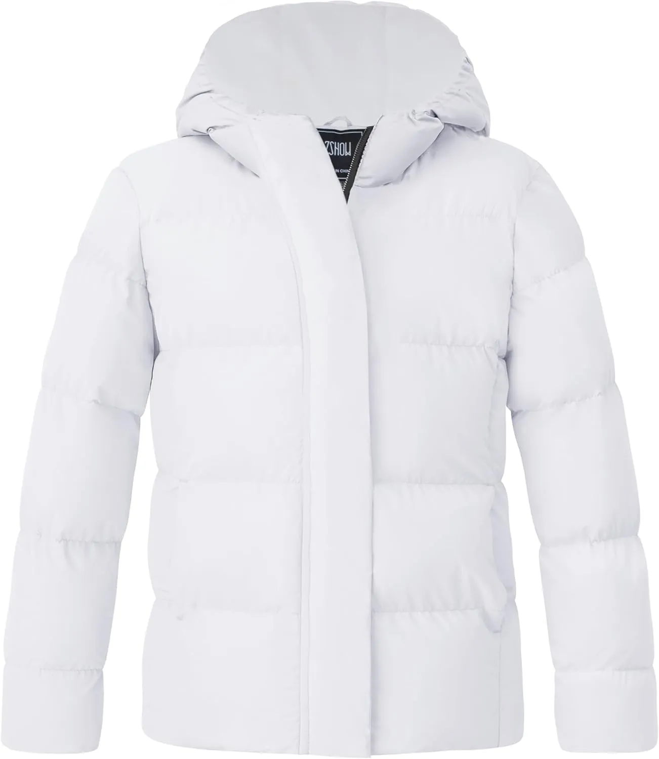 ZSHOW Girls' Lightweight Puffer Jacket Warm Hooded Winter Coat Quilted Outerwear Jacket