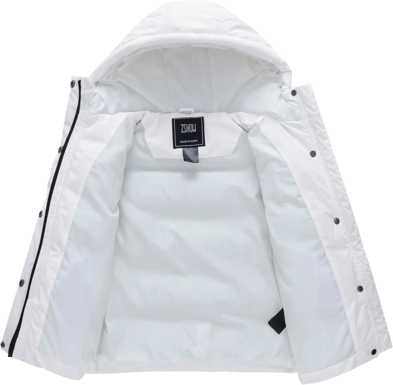 ZSHOW Girls' Lightweight Puffer Jacket Warm Hooded Winter Coat Quilted Outerwear Jacket