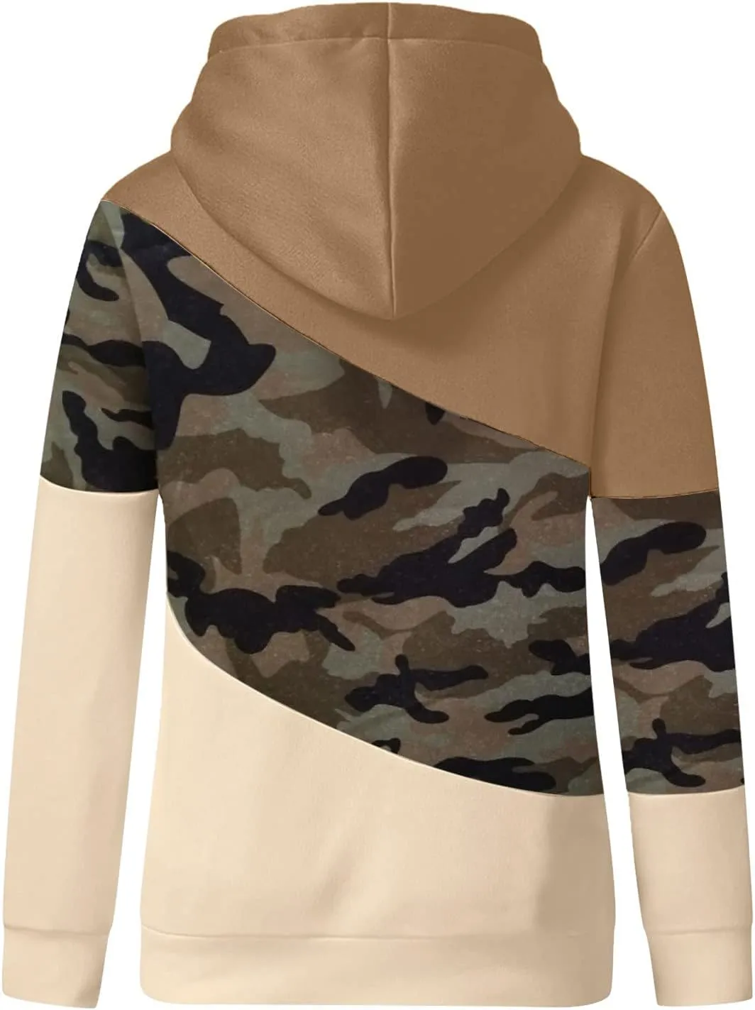 ZYXTIM Womens High Cowl Neck Hoodies, Oversize Long Sleeve Drawstring Pullover Tops Solid Casual Tunic Warm Fall Sweatshirts